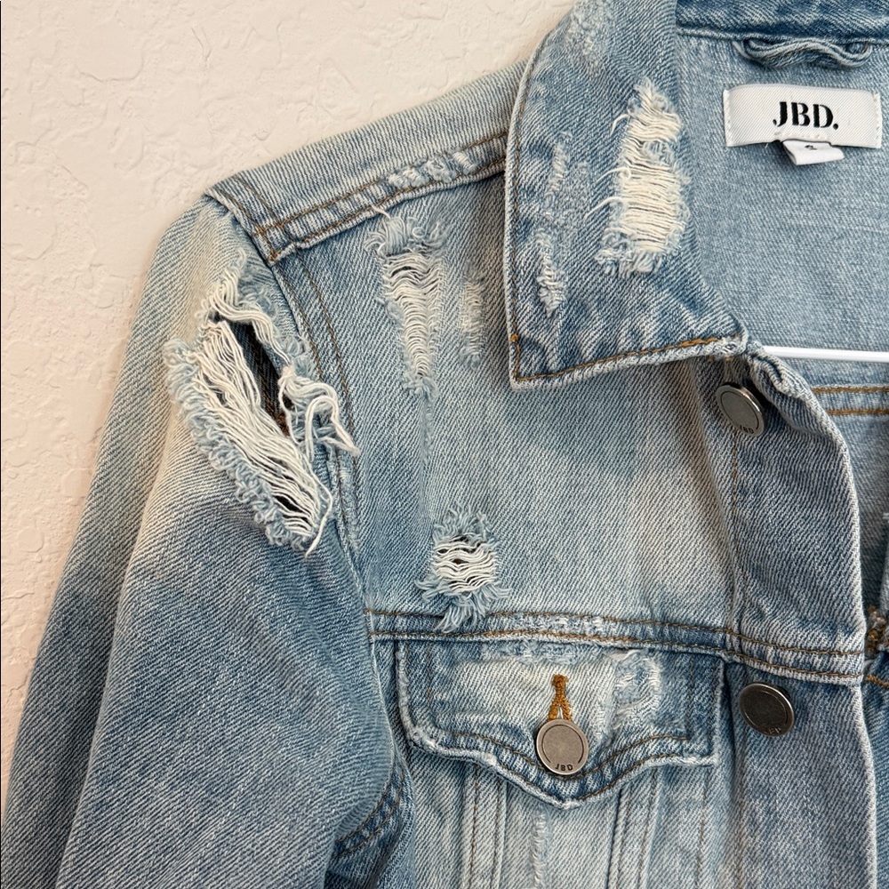 Distressed Denim Jacket - Picture 3 of 8
